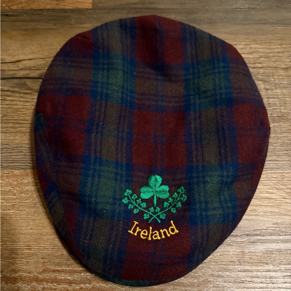 Plaid Ireland Flat Cap